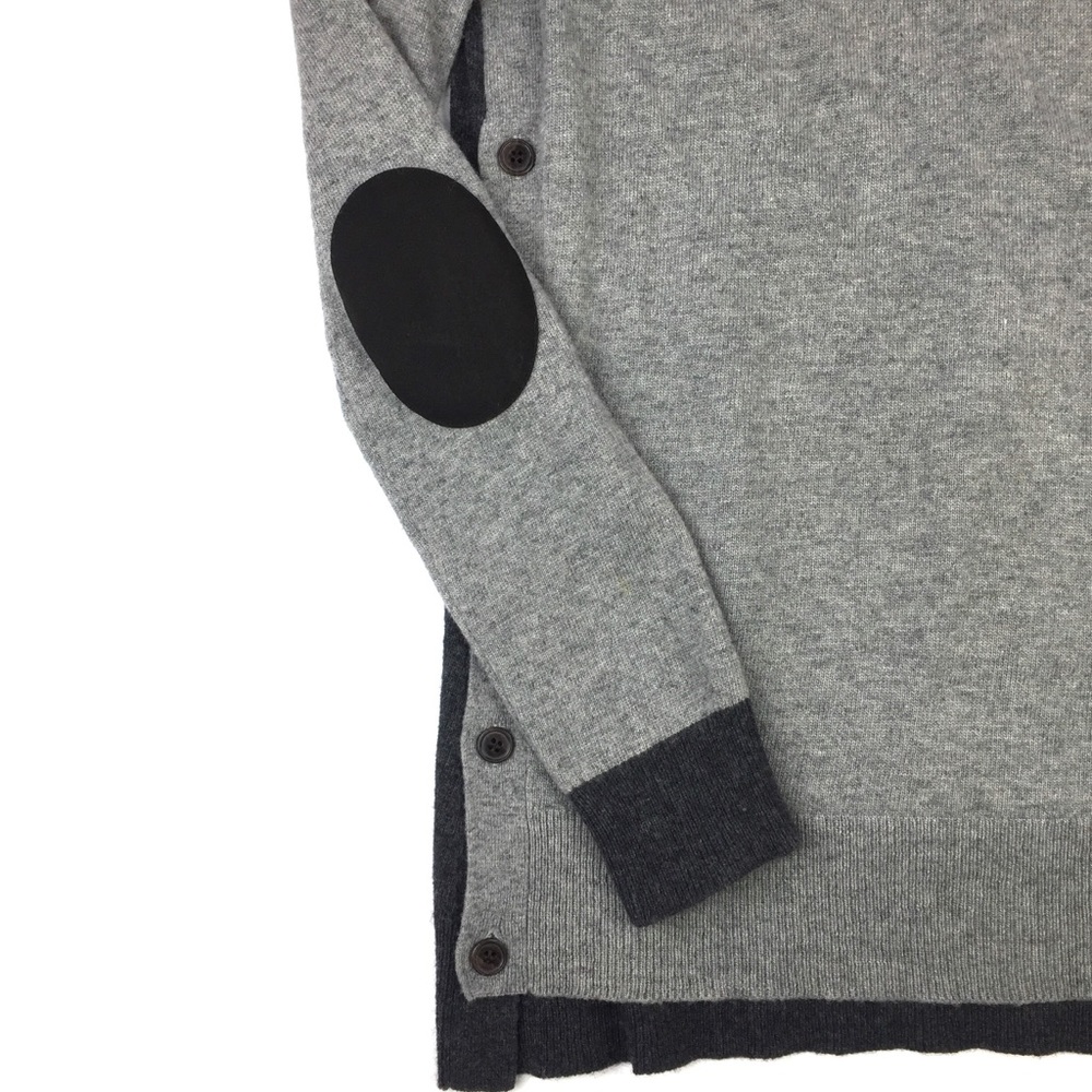 JCrew Side Button Colorblock Sweater Elbow… - Picture 4 of 7